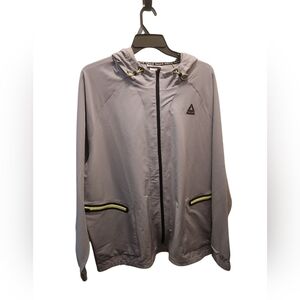 Reebok Gray & Yellow Big Men's Infinity Performance Hooded Jacket